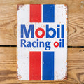Mobil Racing Oil Metal Sign