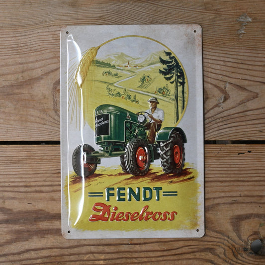 Fendt Dieselross Metal Sign