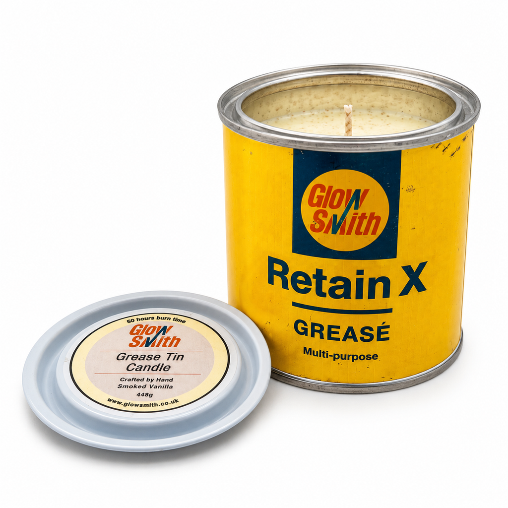 Large Grease Tin Candle