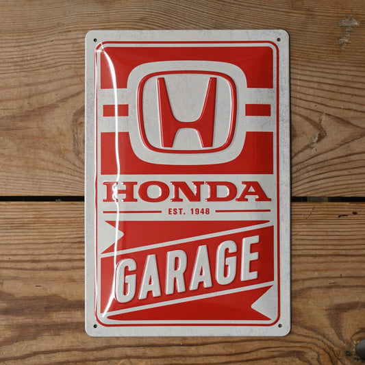 Honda Garage Metal Sign