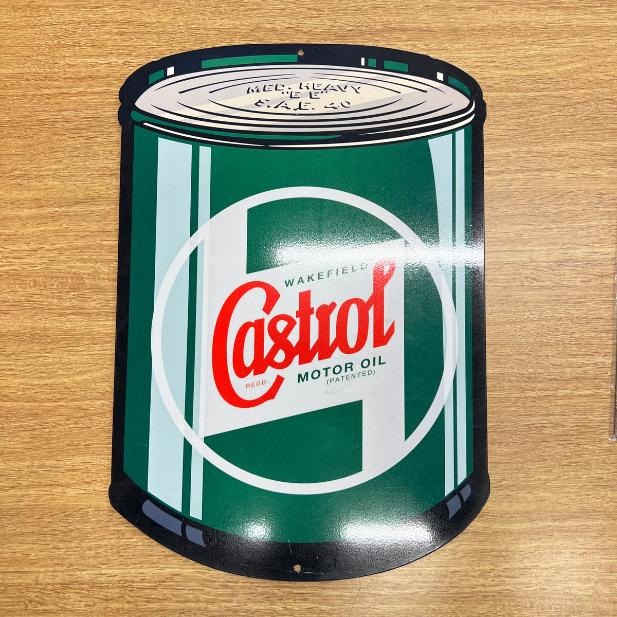 Castrol Oil Can Sign