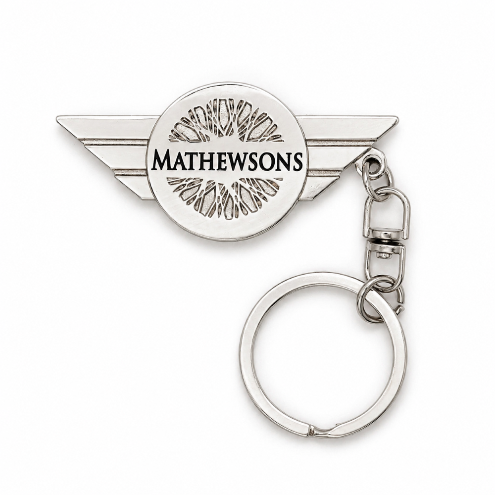 Metal Mathewsons Keyring