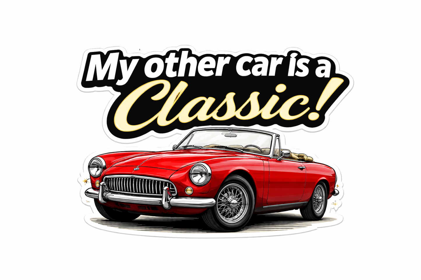 My Other Car Is A Classic Sticker