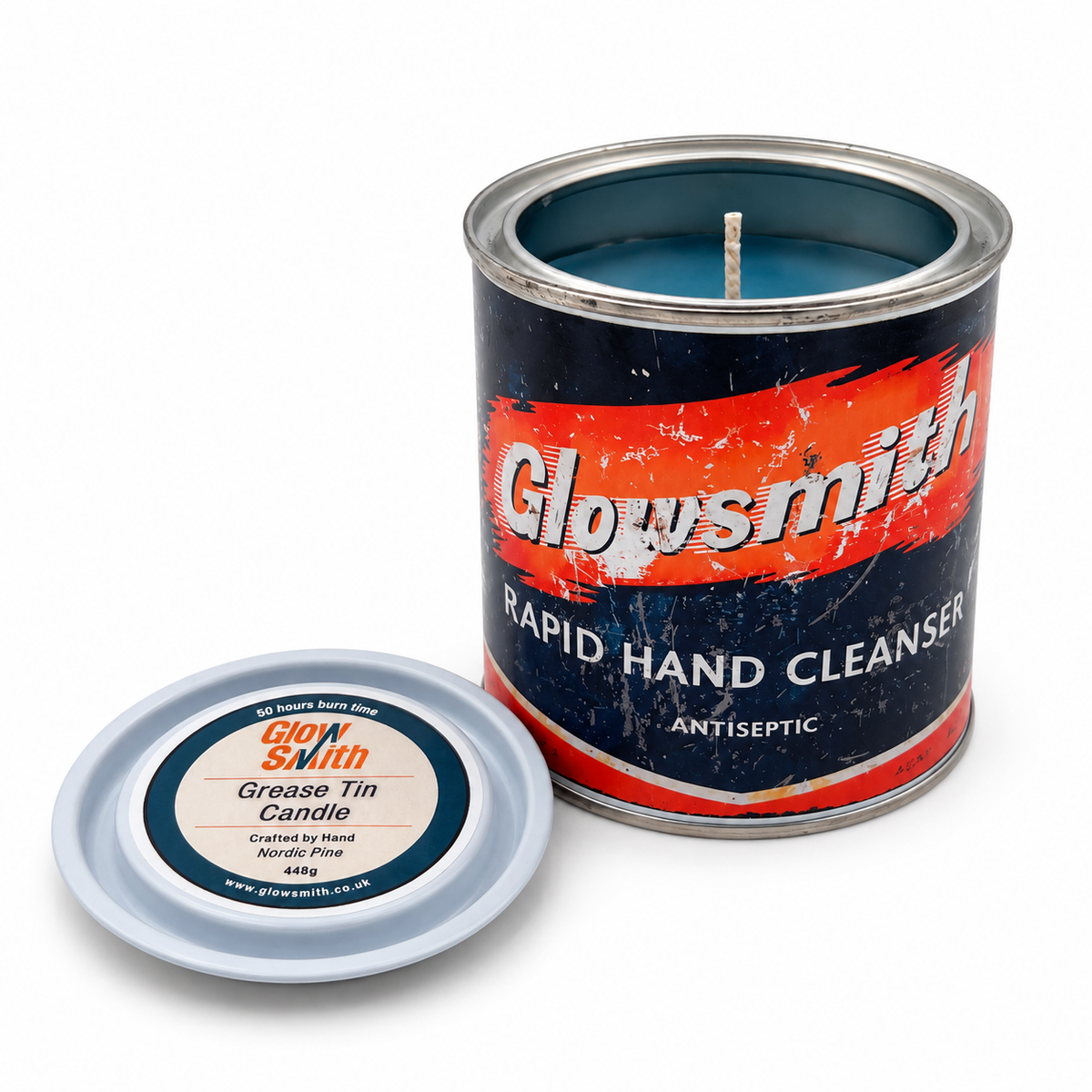 Large Grease Tin Candle